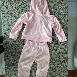 Nike Kids Light Pink Jogger Set